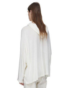 RICK OWENS - Knit Tunic - Hooded Tunic - AW25 - 21 NATURAL
